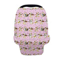 AFPANQZ Cartoon Dogs Cats Stretchy Baby Car Seat Nursing Breastfeeding Cover Super Breathable Multiuse Infant Carseat Canopy Stroller Cover Scarf All Seasons Girl Baby