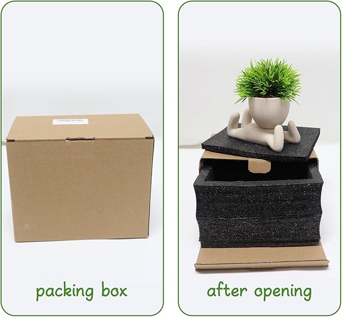 Zerzsy Mini Succulent Plant Fake Plants Succulents Plants Artificial for Home Bathroom Living Room Office Decor Cute Desktop Decoration- Set of 1