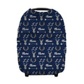 Personalized Deer Baby Car Seat Covers with Name, Custom Woodland Nursing Cover Breastfeeding for Babies, Carseat Canopy for Boys and Girls, Infant Stroller Cover, Breathable Carseats Cover