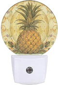 EKOBLA Boho Pineapple Plug-in Night Light, Summer Tropical Fruit LED Nightlight with Light Sensor for Bedroom, Kitchen & Home Decor