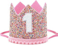Boy Girl Birthday Crown, Prince Princess Birthday Hat Headband Tiara Crown Cake Photo Prop Party Decorations