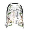 Winter Carseat Cover for Baby Personalized Deer Baby Car Seat Cover with Name Custom Minky Car Seat Canopy Boys Girls Infant Carrier Covers Nursing Cover Toddler Blanket