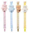CutiePlusU Adult Pacifier Clip Adult Size Pacifier Holder Clip 4 Pack- Baby Bear Team