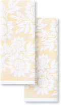 Martha Stewart Woodland Harvest Jacquard Sunflowers Kitchen Towel 2-Pack Set