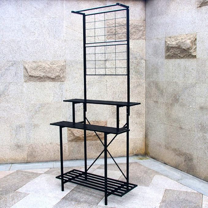 Hanging Plant Pot Shelf Rack Heavy Duty Plant holder Trellis,Multi Layer Plant Stand for Home, Garden, Balcony