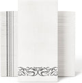 JOLLY CHEF 100 Disposable Hand Towels, Soft and Absorbent Linen Feel Dinner