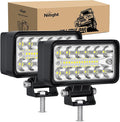 Nilight LED Light Pods 2PCS 4.5 Inch 39W Upgraded Spot Flood Combo Beam Driving Fog Work Backup Bumper Roof Lighting for Offroad Pickup Truck ATV UTV SUV 4x4 Van Camper Boat