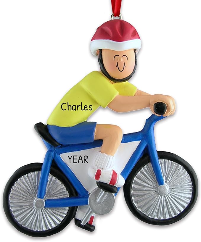 Personalized Bicycle Ornament 2025 - Dirt Track Racing Ornament Mountain Bike Christmas Cyclist Dirt Bike Christmas Vehicle Decorations Ornaments for Tree