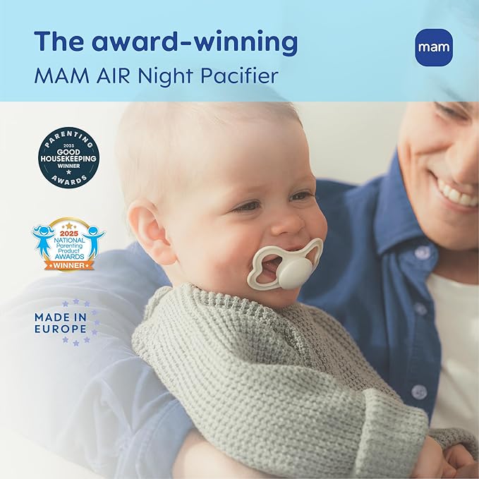 MAM Variety Pack Baby Pacifier, Includes 3 Types of Pacifiers, Nipple Shape Helps Promote Healthy Oral Development, 3 Pack, 0-6 Months, Girl