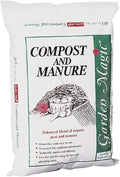 Michigan Peat Compost and Manure Blend, Garden Magic Mix with Odor-Free Blend, 40 Lbs - Outdoor Lawn and Gardening Mixture with Nutrients and Minerals for Soil Potting and Planting