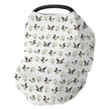 Vintage Mallard Duck Baby Car Seat Covers Green Ducks Lake Stretchy 5-in-1 Cover Adjustable Infant Carseat Cover Canopy Hunting Ducks Breathable Nursing Cover-Up