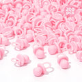 200 Mini Pacifiers Baby Shower Game Girl, 0.86’’ Plastic Pacifiers Baby Shower Game, Bulk Baby Shower Pacifiers for Gender Reveal Baby Shower Decoration DIY, Table Scatter, Baby Shower Favors (Pink)