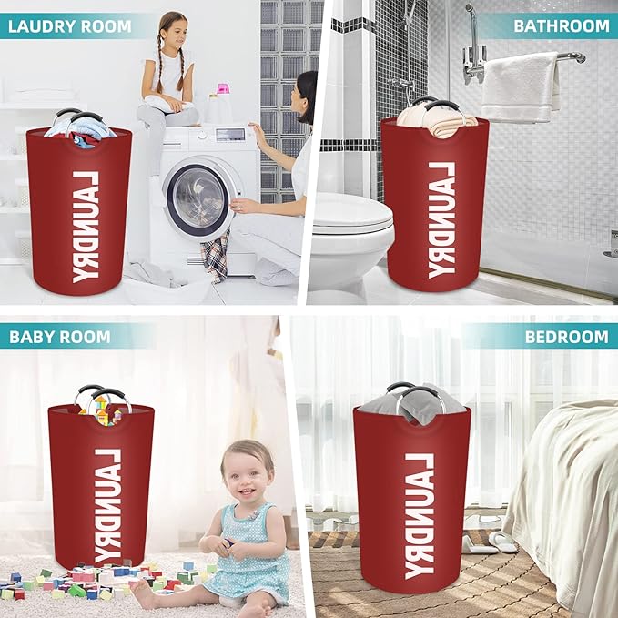 StorageRight 115L Large Laundry Basket, Laundry Hamper, Dirty Clothes Hamper