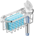 Yazoni 2-in-1 Sponge Holder for Kitchen Sink, Sink Caddy Kitchen Sink Organizer