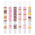 babygoal Pacifier Clips, 6 Pack Binky Paci Holder Leashes Fits for Most Baby Pacifiers and Binkies