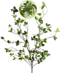 HWL Artificial Plant 43.3 Inch Green Branches Leaf Shop Garden Office Home Decoration (2 pcs)