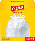 Glad Tall Kitchen Trash Bags 13 Gallon, Unscented Garbage Bags