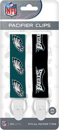 BabyFanatic Officially Licensed Unisex Pacifier Clip 2-Pack - NFL