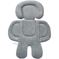 Innokids Infant Car Seat Insert for Newborn, 2 in 1 Reversible Soft Padded Baby Head and Body Support for Stroller, Carseat, Swing (Beige/Gray)