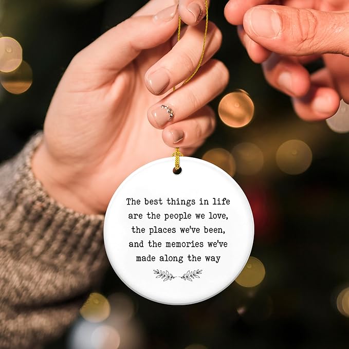 GEEMBI Christmas Inspirational Gifts for Women Men - Ceramic Christmas Ornaments 2025 for Xmas Decorations - Encouragement Thank You Employee Appreciation Gifts for Coworker Friends, Stocking Stuffers