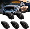 Nilight Cab Roof Marker Light 5 PCS 16 LED Smoked Lens Amber Top Clearance Lights Kit Waterproof Surface Mount for Ford Dodge Ram SUV POV Pickup Trucks