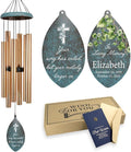 ASTARIN Personalized Memorial Gifts Wind Chimes, Sympathy Customized Wind Chimes in Loving Memory of Dad/Mom, Memorial Gifts for Loss, 35inch Wind Chime Deep Tone for Funeral Outdoor