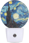 EKOBLA Van Gogh Starry Night Plug-in Night Light, Art LED Nightlight with Auto Sensor, 0.5W Sleep Friendly for All Ages