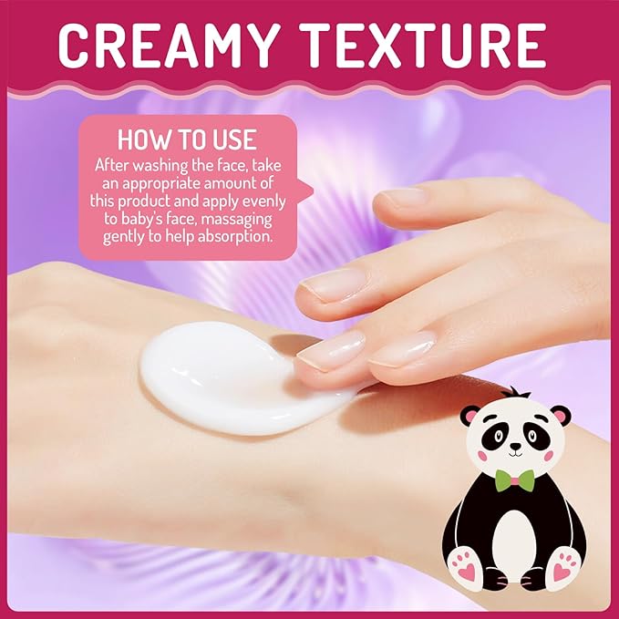 AOAO Baby Face Moisturizer, Gentle Baby Cream with Shea Butter, Chamomile, Lightweight, Hypoallergenic, Baby Moisturizing Cream for Newborns/Infants, Kids Face Lotion 100ml/3.38oz