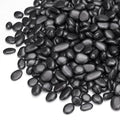 10 lbs Black Pebbles for Indoor Plants, Succulent, Bamboo, Vase, 3/8" Plant Rocks for Pots Indoor, Small River Rocks Decorative Pea Gravel, Highly Polished