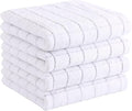 Homaxy 100% Cotton Terry Kitchen Towels, Checkered Designed, Soft and Super
