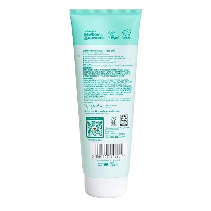 Childs Farm Baby Lotion, Mildly Fragranced 250ml 8.4 Fl Oz