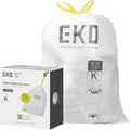 EKO 9.3 Gallon / 30–35 Liter Drawstring Trash Bags, Extra-Strong Leak-Resistant