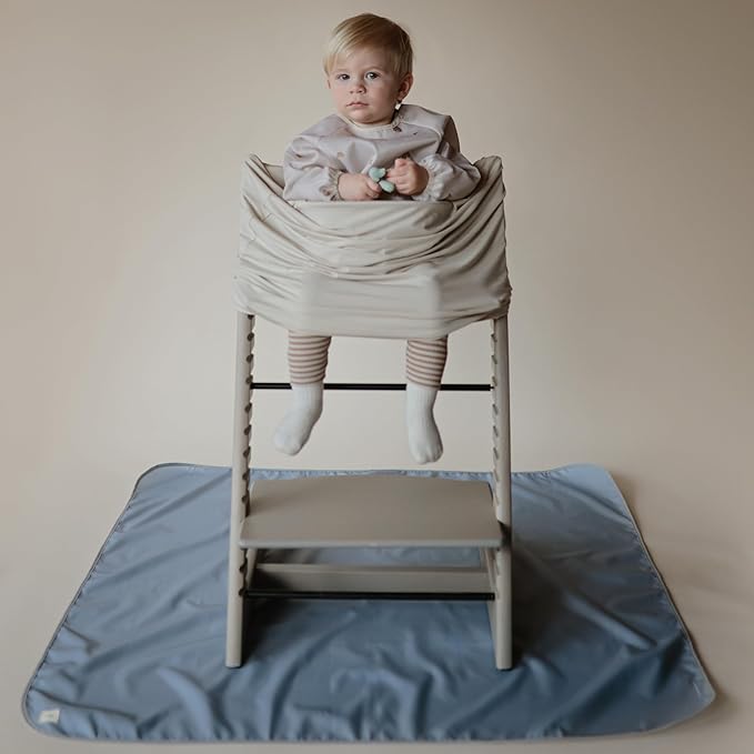 mushie Baby Car Seat Canopy Cover | Breathable & Stretchy Multi Use Cover for Breastfeeding, Nursing, High Chair, Shopping Cart, Strollers (Blush)