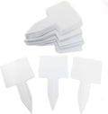 50 Pcs T-Type 5 Inch Thick Plastic Plant Nursery Garden Labels Pot Marker Stake Tags White Large 2.62" by 2.25" Head Waterproof Plant Labels