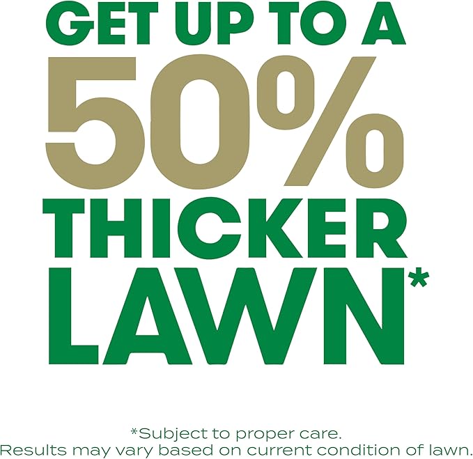 Scotts Turf Builder Thick'R Lawn Southern Gold Blend for Tall Fescue Lawns, Grass Seed, Fertilizer, and Soil Improver, 12 lb.