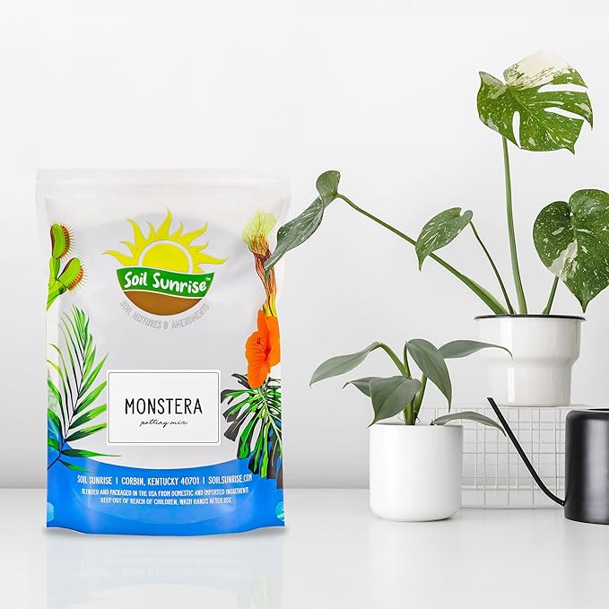 Monstera Houseplant Potting Soil Mix (24 Quarts), Custom Blend for Growing and Repotting