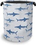 Cute Shark Laundry Basket, Foldable Oxford Cloth Tote Bag Laundry Hamper