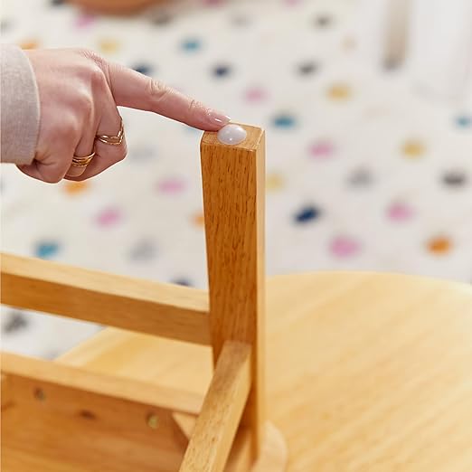 ECR4Kids Three Rung Ladderback Chair, 14in Seat Height, Classroom Seating, Honey, 2-Pack