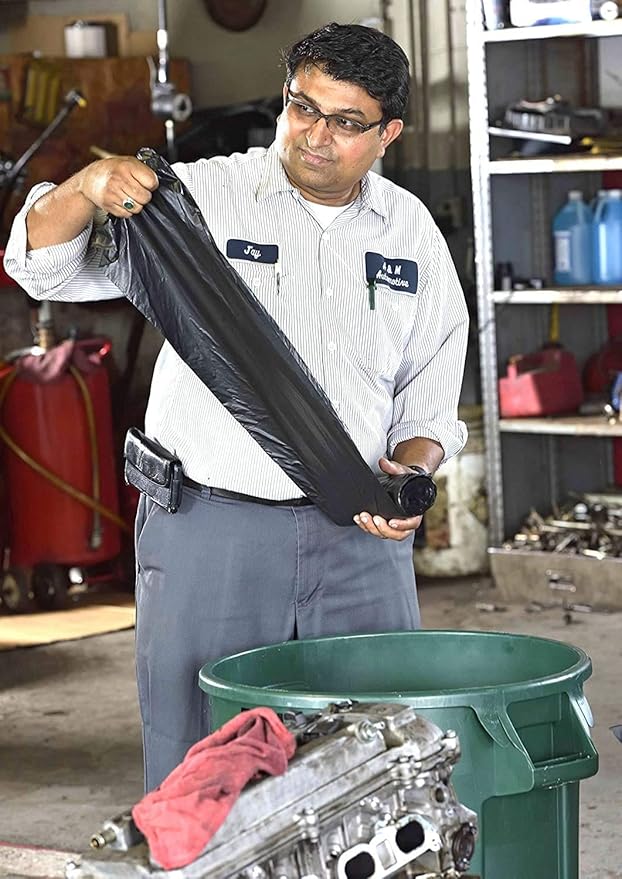 Aluf Plastics - Thick Trash Bags, 33 Gallon, 1.25 Mil