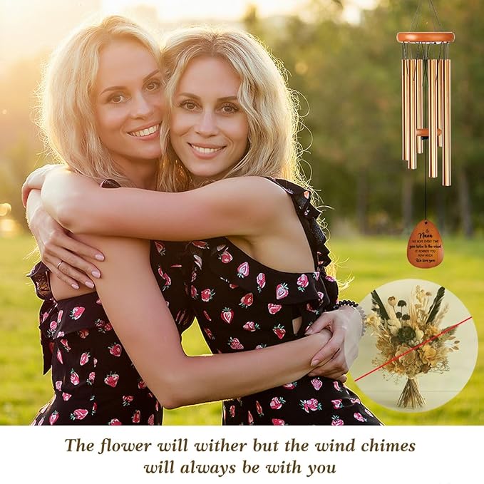 Nana Gifts Windchime Gifts for Grandma from Granddaughter Grandson, First Time Grandma Mothers Day Retirement Birthday for Nana Mom Wind Chime