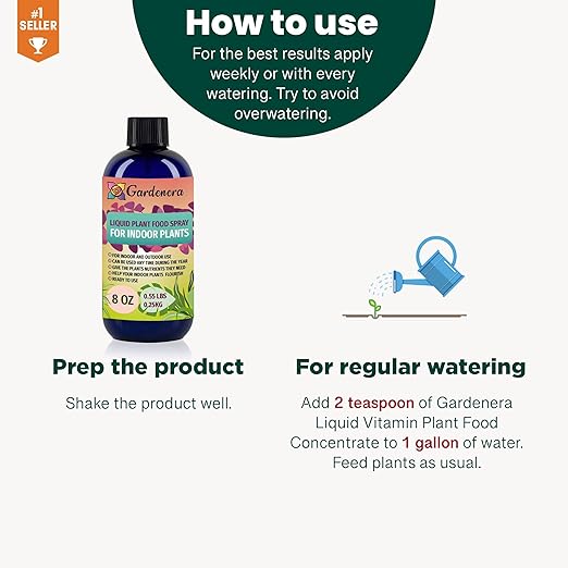 Gardenera Plant Growth Superfood for Desert Rose with 18 Essential Vitamins & Minerals - Organic Plant Food Fertilizer - Micro-Fungi and Bio-Organisms for Desert Rose Care & Growth Enhancement - 8oz