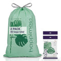 happimess 13.2 Gallon Drawstring Trash Bags, Compostable, Bio-Based