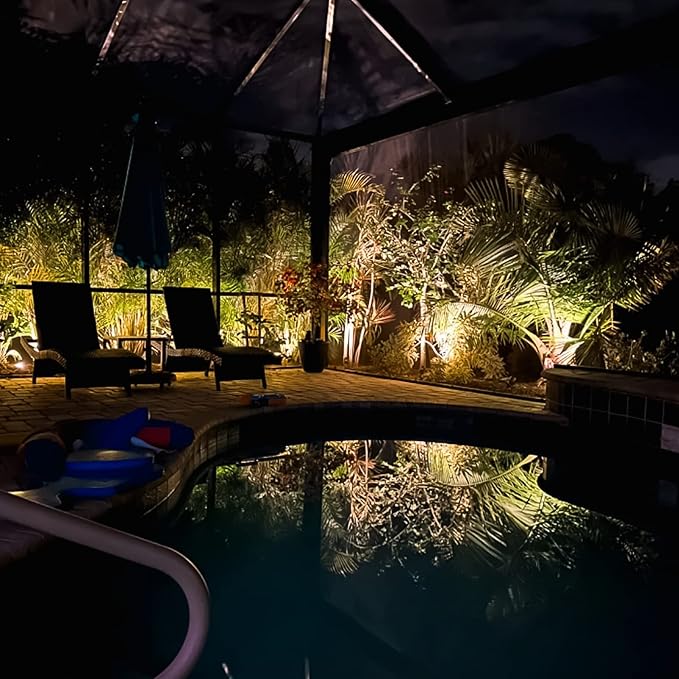 Malibu Low Voltage Landscape Lighting 20W Outdoor Spotlight Outdoor Weatherproof Lights for Low Voltage Landscape Lighting Floodlight Driveway, Yard, Lawn, Flood, Garden