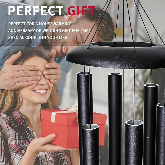Wind Chimes Outdoor Deep Tone，36'' Large Memorial Wind Chimes for Outside，Wind Chime Gifts for mom/Grandma,Balcony,Garden Décor