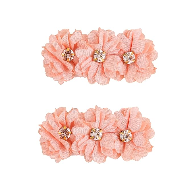 Flower Hair Clip BFNAAgirl Baby Girl Hair Bows Hair Accessories Alligator Clips for Infants Toddlers Gift (FJ10-B, one size)