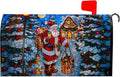 Father Christmas Mailbox Covers Magnetic Merry Christmas Mail Box Cover Santa Claus Mailbox Wraps Magnetic Standard Size 21x18 inch for Outside Garden Yard