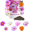 Cosmos Seeds Wildflower Mix, 1 Oz, 7 Varieties Flowers Seeds for Planting (Daydream, Gloria, Picotee, Purity, Radiance, Pinkie, Sulphur)