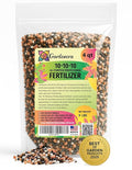 𝐁𝐄𝐒𝐓𝐒𝐄𝐋𝐋𝐄𝐑 10-10-10 Plant Fertilizer Slow Release | 10 10 10 All Purpose Fertilizer for Fruit Trees, Evergreens, Vegetables, Arborvitae, Fig Trees, Shrubs, Pines, Oaks, Flowers [4 Quarts]