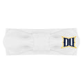 Creative Knitwear Drexel Dragons Infant Girls White Solid Hair Knot Headband Embroidered Logo - Size Newborn - 4T