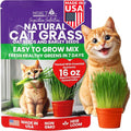 NatureZ Edge Premium Cat Grass Seeds for Indoor Cats, Non GMO - 1 lb Oat & Barley Grass for Indoor Cats, Cat Plant, Kitty Lawn, Pet Grass, Hierba para Gatos, Made in USA